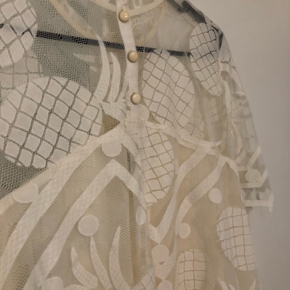 Anthropologie HD in Paris | Pineapple Lace Blouse - Picture 6 of 9